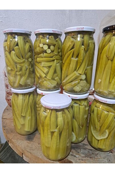 yöresel Bamya turşusu