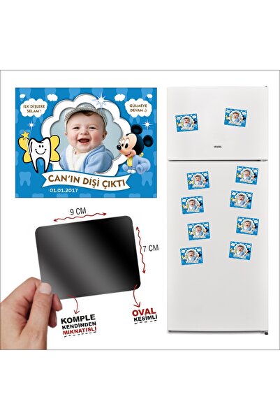 CiciMagnet Erkek Bebek Diş Buğdayı Hediyelik Magnet 10 Adet