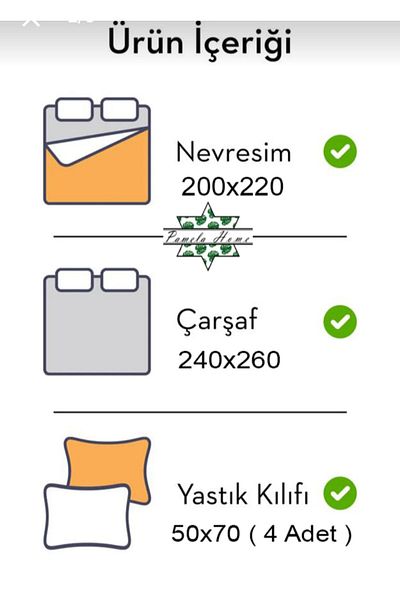 Deneme Zamanı Σετ Παπλωματοθήκη Μαξιλαριού Σκούρο Γκρι 4 - Οργανικό Βαμβάκι