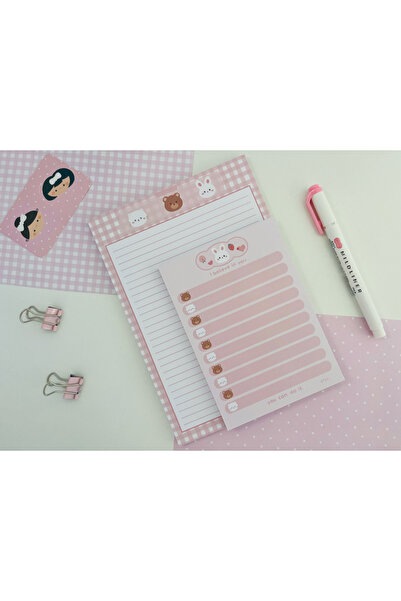 Efsu Tavşan Set Memopad/Notepad/Defter