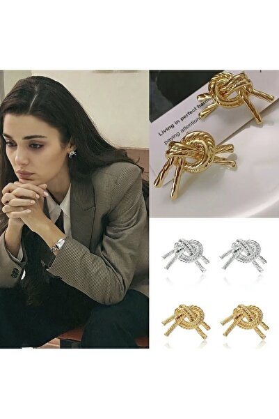 MRK Hande Erçel Trend Düğüm Kadın Küpe