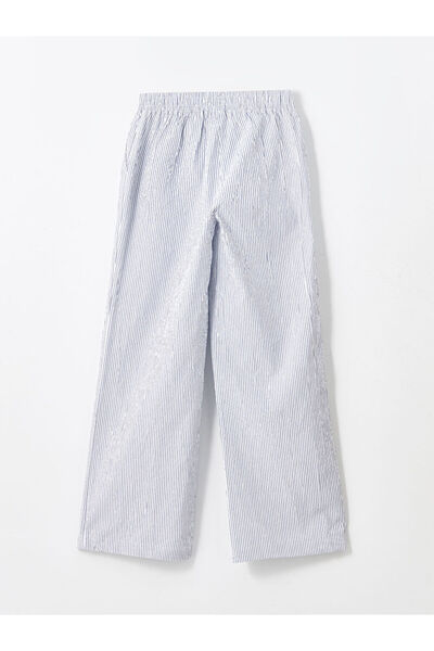 LC Waikiki Ριγέ Γυναικείο Παντελόνι - Ελαστική Μέση