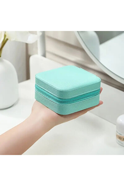 asya bijuteri حقيبة سفر - منظم تخزين المجوهرات والمجوهرات بسحاب