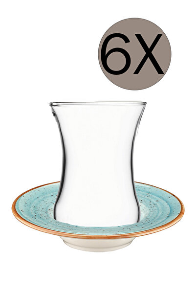 Bonna Porselen Aqua Rita Cam Bardak Tabağı 11 cm AAQRIT01CBT 6'lı Takım BARDA...