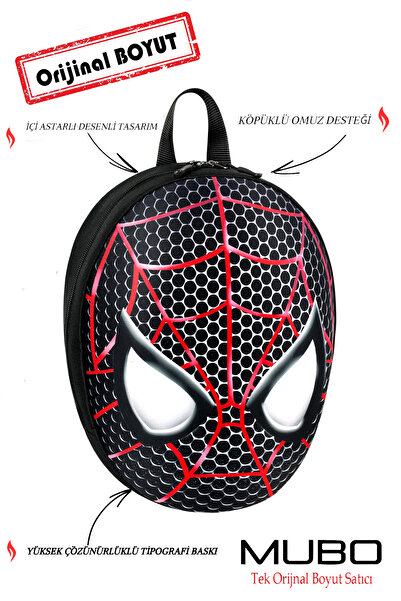 SPIDERMAN 3D Embossed - Kindergarten, Nursery and Daily Use Bag: Spiderman Ba...