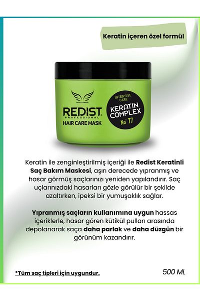 Redist Redist Hair Mask Keratin 500ml