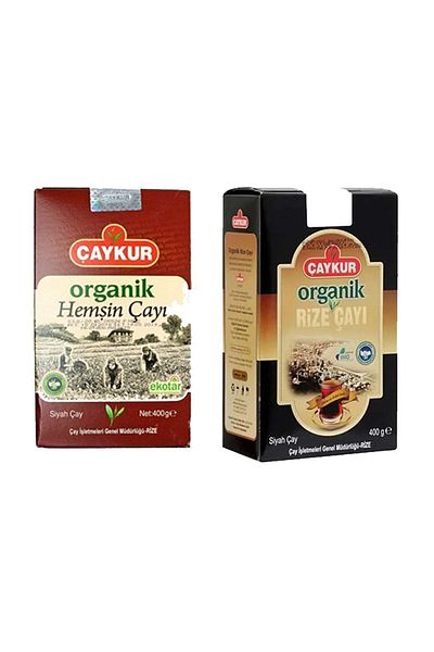 Çaykur Organic Rize Tea 400 Gr + Organic Nurses' Tea 400 Gr Bulk