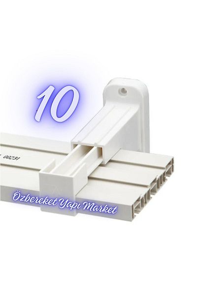 özbereketyapimarket Curtain Rail Cornice L Foot Wall Mount Hanger Bracket (Screws Not Included)