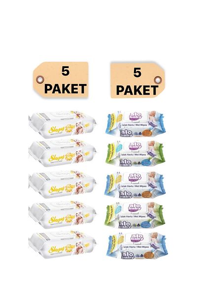 Sleepy Alobaby Ekopack Wet Towels 120pcs - 5 X 120pcs Sleepy Sensitive 90 Sheets 5 Pack 5 X 90pcs