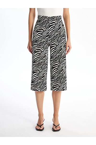 LC Waikiki Patterned Women's Capri - Elastic Waist