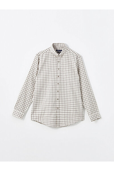 LC Waikiki Cămașă pentru bărbați în carouri cu mânecă lungă Lcwaıkı Classic E...