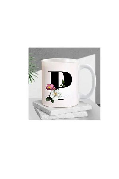 Seramikkup Letter Printed Mug
