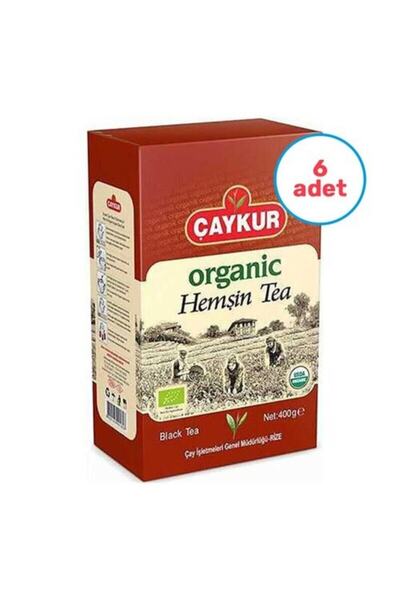 Çaykur Organik Hemşin Çayı 400 gr Karton Kutu X 6 Paket
