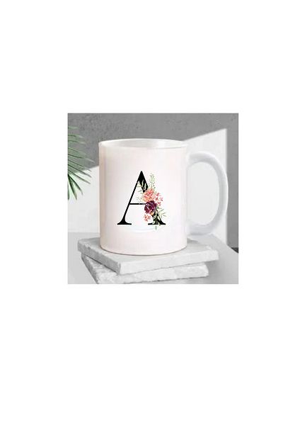 Seramikkup Letter Printed Mug