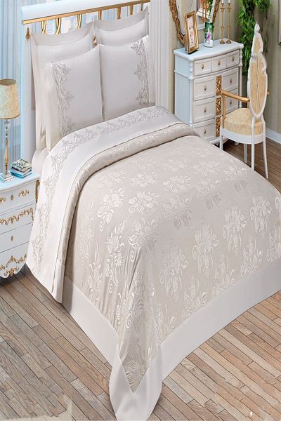 Arkur Home Cream French Lace Pique Set 6 Pieces