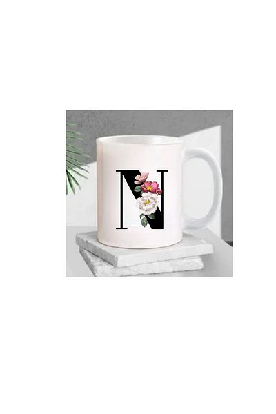 Seramikkup Letter Printed Mug