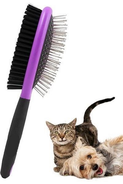 Hane Dostu Double Sided Cat Dog Brush for Practical Use - Cat Dog Comb