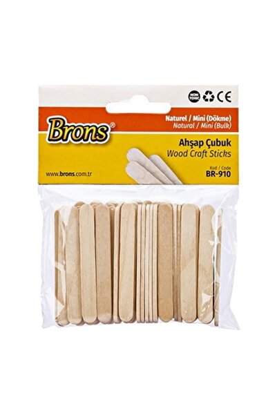 Brons Ahşap Çubuk Naturel Mini Dökme Ahşap Çubuk