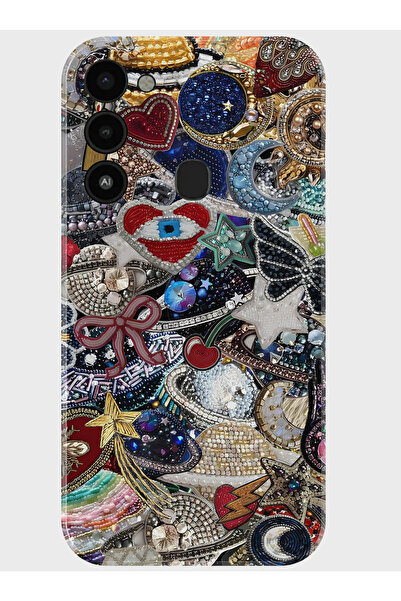 TECNO Spark 8C Kılıf Baskılı Silikon Kapak - 37