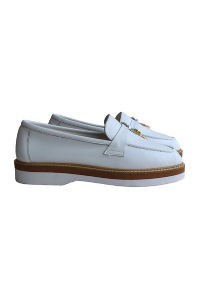 aayak&kabımofficial White Real Leather Casual Women's Shoes