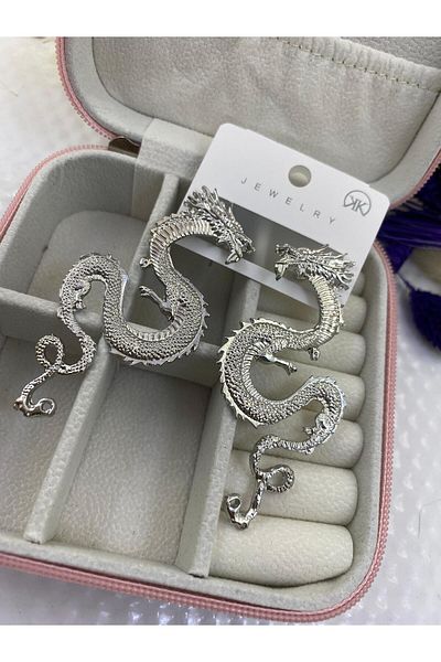 Arescollection vip series steel trend dragon women's non-tarnish earrings