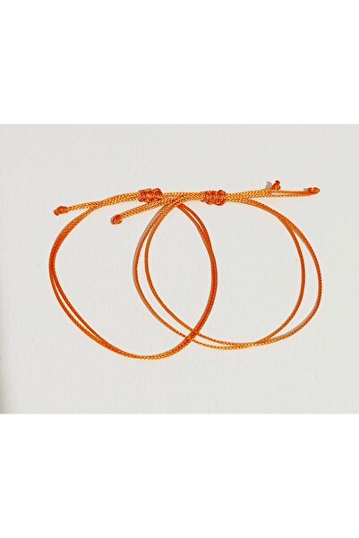 Lal سوار الحظ المكرامية باللون البرتقالي