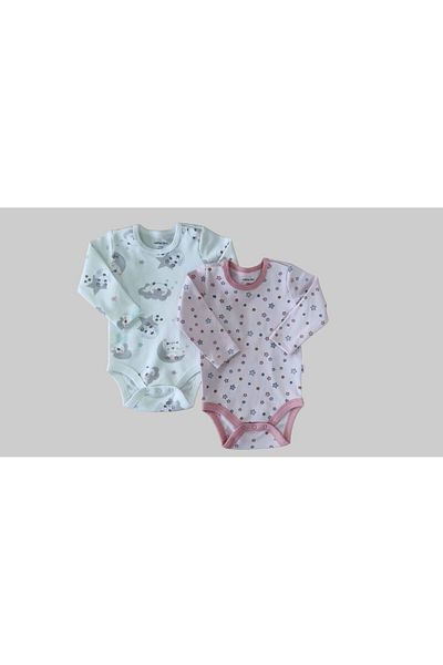 Mother Love 100% Organic 2-Piece Long Sleeve Baby Bodysuit