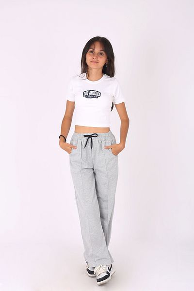armicem Pipe Leg Crop T-Shirt and Sweatpants Set