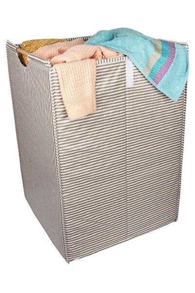 Alp Çamaşır Sepeti Çok Amaçlı Kutu Oyuncak Sepeti Ahşap Kollu