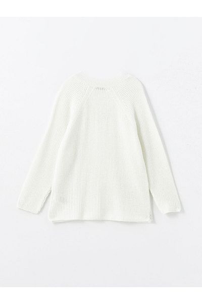 LC Waikiki Textured V-Neck Women's Knitwear Sweater