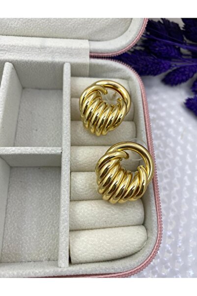 Arescollection KARARMAZ İTHAL ÇELİK BÜYÜK HAFİF KÜPE