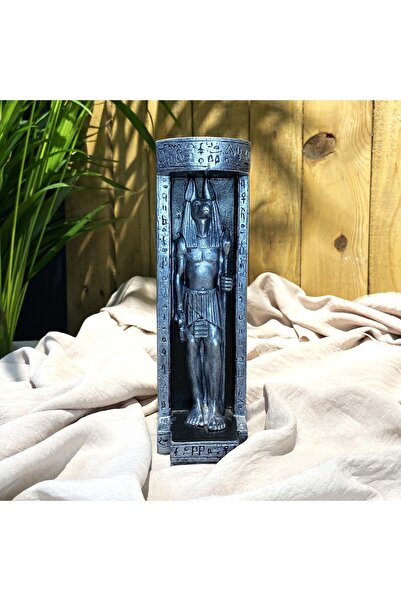 EYAZ BETON DEKOR Anibus Mumluk-tütsülük Beton-ev Dekorasyon-hediyelik-biblo-t...