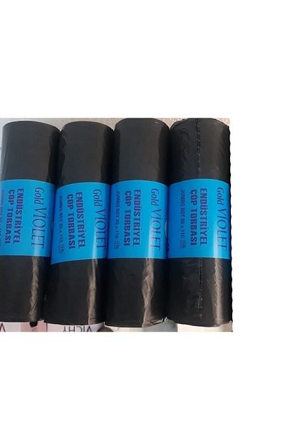 Florex Violet Industrial Jumbo Garbage Bag 400Gr Black 80*110 5 Rolls of 10 Extra Thick.