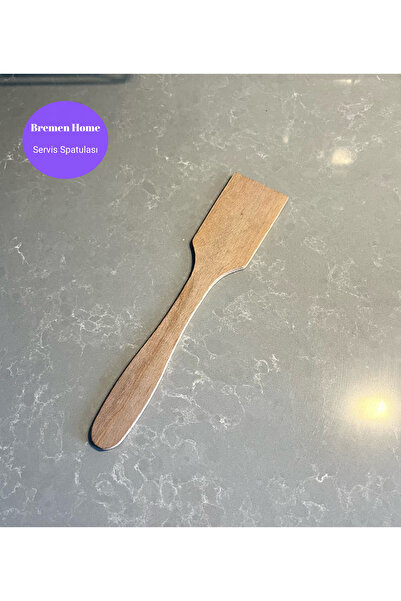 Bremen Home Ahşap Spatula, Ham Tahta Spatula (27 CM)