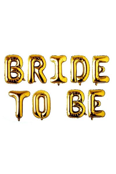 ELİFSÜS Bride To Be Balloon Set 35 Cm Gold