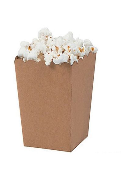 papercraft Kraft Color Popcorn Box 8 Pieces
