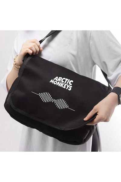 Aesthia Geantă unisex cu imprimeu Arctic Monkeys - Seria MINGALONDON Rock