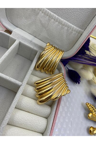 Arescollection سلسلة VIP من الفولاذ المقاوم للصدأ أقراط نسائية مقاومة للتشوه