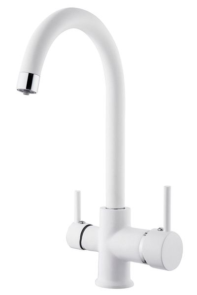 ema Purified 40 Cartridge with Pipe, Kitchen Faucet and White Gozde