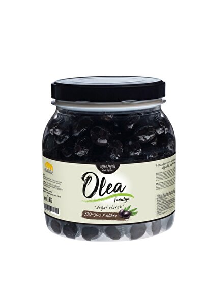 Olea Familya Yağlı Sele Siyah Zeytin 330-360 Klb 1 Kg