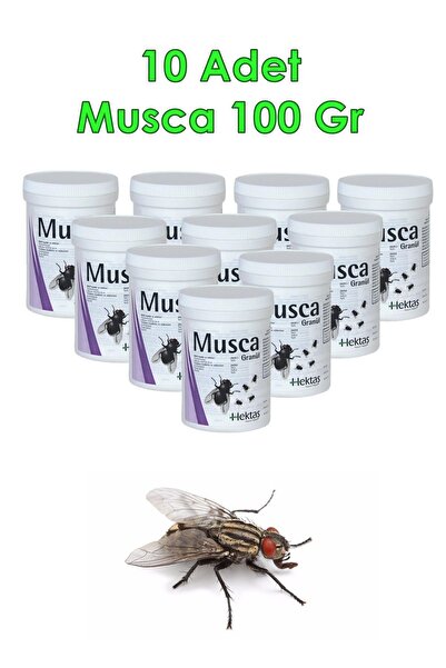 HEKTAŞ 10 Adet Musca 100 Gram Granül Karasinek Haşere Sivrisinek Pire Kara Sinek