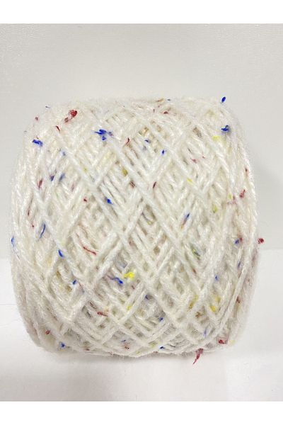 göçer White wool acrylic colorful tweetli tubers 100g