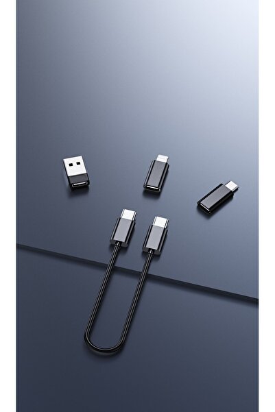 RACA Seyahat Kiti, 7 In 1 Çok Işlevli Type-C, Usb, Micro Lighting Port, Iphone, Android, Pc Çevirici