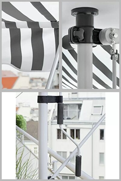 Magnotto Balkon Teras Tente Çadır Gölgelik Teleskopik Açılır Kapanır Tente Bahçe Kafe Restoran Lokanta Tente