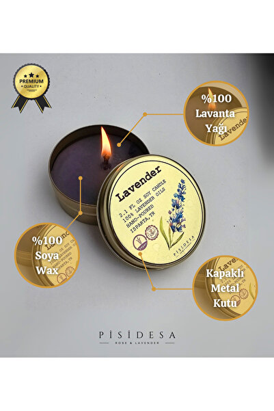 Pisidesa Lavanta Mumu (%100 Lavanta Yağı)