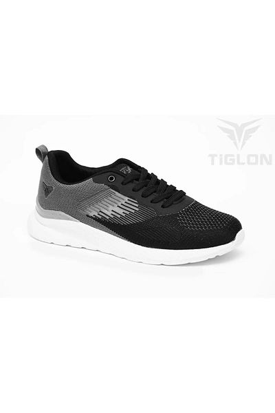 Tiglon Ανδρικά casual μαύρα αθλητικά παπούτσια - 2347