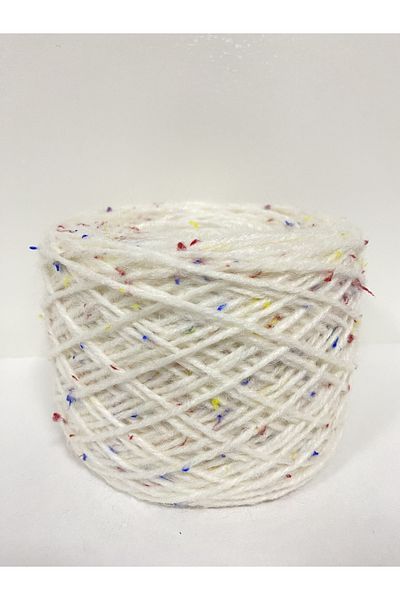 göçer White wool acrylic colorful tweetli tubers 100g