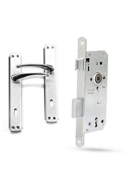 KALE Lock Room Type Door Handle & Door Lock Set (1 Set)
