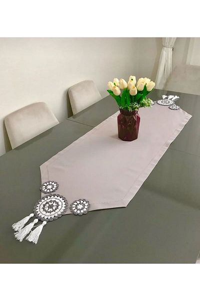Parla Life Gray Braided Duck Runner - 40x60 cm