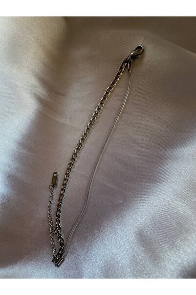 Arvens سوار سلسلة فضية مقاومة للصدأ للرجال والنساء - للجنسين، مقاوم للتشويه، لا يترك ألوانًا